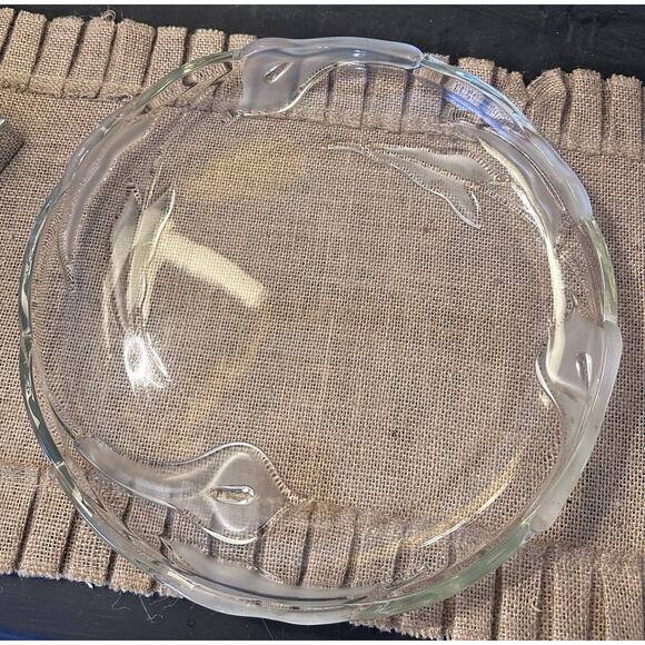 Vintage Flair Mikasa Crystal Round Calalily Serving Platter 12" West Germany - Picture 1 of 3